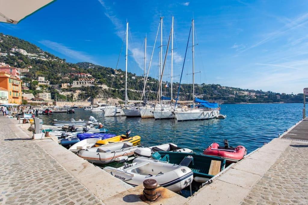 #40 Bright Sea View Suite For 6 2Mins Walk Port & Sea Villefranche-sur-Mer Exterior photo